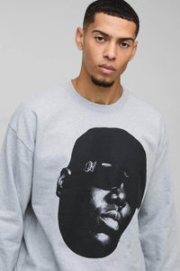 Sweat-shirt basique noir respirant de haute qualité, coupe classique, imprimé floral BM, en coton mélangé personnalisé, au prix d'usine - Product Image 5