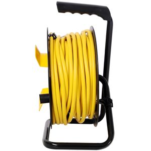 Avvolgicavo Elettrico Retrattile Rinforzato da 30 Metri, 12AWG 12A, 4 Prese, Copertura Antipolvere, Maniglia Portatile - Product Image 5
