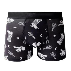 Premium Mens Sublimated <b>Boxer</b> Briefs <b>Custom</b> Printed Stretch Underwear Breathable Quick Dry Private Label OEM Wholesale Factory - Product Image 2