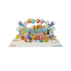 Carte de vœux 3D pop-up personnalisée OEM, faite à la main, en papier, luxe, créative, fournisseur en gros ODM - Product Image 2