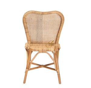 Eco Friendly Natural Wicker Dining <b>Chair</b> Armless Handcrafted <b>Rattan</b> <b>Chair</b> for Hotel Resort Restaurant <b>Bistro</b> Furniture - Product Image 2