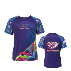 Venta al por mayor de fábrica, camisetas informales de poliéster Spandex de manga corta para hombre, camisetas de Jersey impresas personalizadas, uniforme de equipo con servicio OEM - Product Image 4
