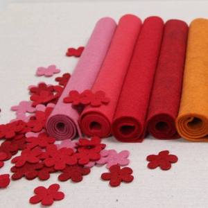 Custom Width Eco-friendly Anti-Static <b>Fabric</b> 100% Polyester Needle-Punched Felt Home Decor Cross Stylish Breathable Pattern - Product Image 3