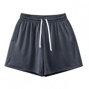 Shorts amples d'été unisexe personnalisables avec logo, double couche, style américain, en coton respirant et maille - Product Image 4