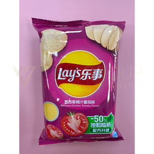 Croustilles de pommes de terre LAYS saveur poulet mexicain et tomate, origine Chine, 23g - Product Image 2