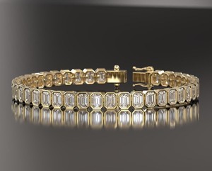 Pulsera de Diamantes Moissanite Atemporal para Mujer, Diseño Elegante y Brillante, Joyería Fina - Product Image 1