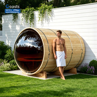 Sauna de Barril Profesional para Recuperación Atlética, para Exteriores, con Certificación ETL, WiFi Inteligente, Lista para Envío en el Reino Unido