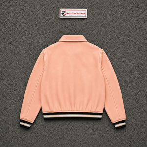 <b>LIGHTWEIGHT</b> MODERN PEACH BOMBER <b>JACKET</b> FOR <b>MEN</b> STREET STYLE Cotton Bamboo Fiber Turn-down Collar Zipper Closure Casual Autumn W - Product Image 6