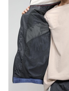 Chaqueta Cortavientos Deportiva Impermeable de Talla Grande al por Mayor, Chaqueta de Nailon Personalizada con Capucha Transpirable para Hombre, Bloques de Color - Product Image 5