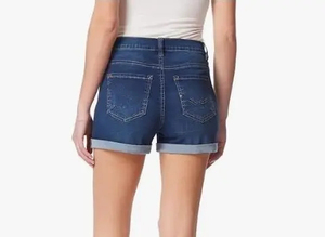 Shorts en jean pour femme de haute qualité à prix abordable, couleur bleue sexy, en coton, anti-humidité, séchage rapide, respirant, taille haute, fermeture boutonnée - Product Image 5