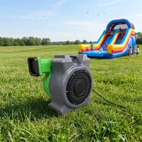 Souffleur Électrique Commercial AC Super Puissant 1500W 1800W 1.5HP Haute Pression Ignifuge IPX4 en Acier pour Châteaux Gonflables Commerciaux