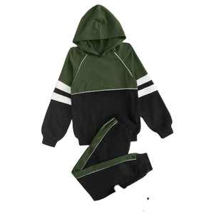 Conjunto Deportivo Personalizado para Niños, Sudadera con Capucha y Pantalones Deportivos de Algodón Transpirable - Product Image 1