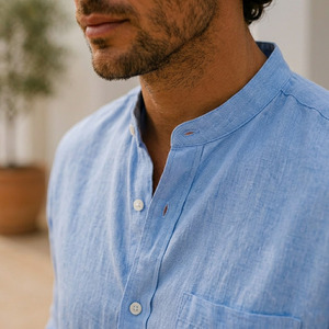 Camisas de Lino para Hombre – Camisas Casuales de Lino para Hombre con Certificación OEKOTEX de Manga Larga - Product Image 6