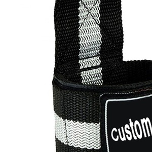 Sangles de poignet en cuir personnalisées 2026 pour haltérophilie et musculation, avec crochets de maintien pour barres de levage - Product Image 5