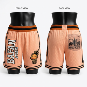 Shorts de basket-ball en mesh polyester premium 180 GSM, noir, blanc, or, logo personnalisé par sublimation, shorts pour femmes - Product Image 5