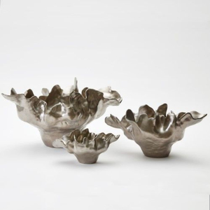 Cuencos de lujo para servir alimentos, de forma redonda, chapados en plata y oro, de metal de primera calidad, a un precio impresionante. - Product Image 6