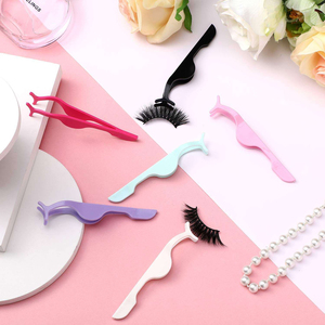 Comb Tweezer New Stainless Steel DIY <b>Cluster</b> <b>Lash</b> Tweezers Eyelash Applicator Tool Eyelash Tweezers with Comb Tweezer Custom Log - Product Image 3