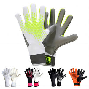 2026 Full Finger Goalkeeper Gloves Black With Neon Green Accents Full Finger Non Slip Breathable Adjustable Wrist <b>Strap</b> Unisex - Product Image 5