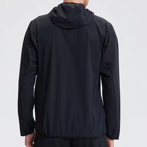 2026 Latest Fashion Waterproof <b>Pullover</b> Hooded <b>Jacket</b> Breathable Sports Outerwear for Running Canvas Fabric Coated <b>Jackets</b> <b>Mens</b> - Product Image 4