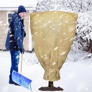 70" X 45" 100% Jute Twill Eco-Friendly Reusable Burlap Winter <b>Plant</b> <b>Cover</b> Bags-Frost & Freeze Protection Sacks - Product Image 6