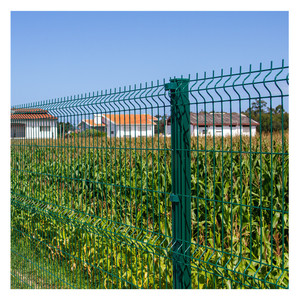 An ninh hàng rào kim loại vườn hàng rào Bảng điều chỉnh thép ngoài trời 3D cong hàn dây lưới hàng rào - Product Image 4