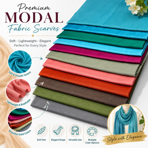 Élégant foulard en modal respirant, doux au toucher, couleur unie, hijab, châle, étole, accessoires de mode, vente en gros - Product Image 6