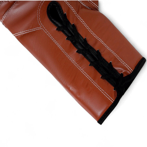Gants de boxe à lacets, cuir véritable personnalisé, sangle de poignet réglable, gants de boxe professionnels, design premium, unisexe - Product Image 5