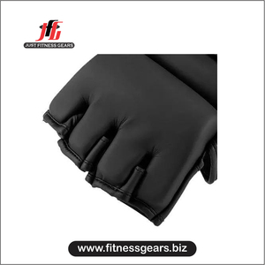 Gants de boxe demi-doigts en cuir personnalisables, antidérapants, légers, confortables et durables pour l'entraînement de combat MMA et Muay Thai - Product Image 6