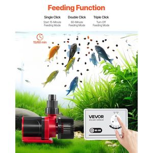 Bomba Acuática de 24V DC 60W 1750 GPH, 16 pies, Maxim Marine Wavemaker, Controlador de Retorno, Modo de Flujo Ajustable, Accesorios para Acuarios - Product Image 6