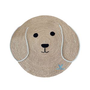 Vietrustic Trending Cheerful <b>Rustic</b> Kids <b>Rug</b> Handmade Seagrass Water Hyacinth Woven Striped Washable Baby Nursery Playroom Floor - Product Image 3