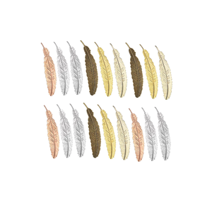 Marque-page en métal en forme de plume pour anniversaire, cadeau d'affaires, marque-page en laiton de bonne qualité à prix incroyable - Product Image 1