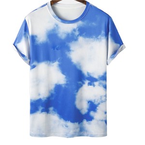 เสื้อยืดลำลองสีพื้นผ้าฝ้ายทอ 100% ระบายอากาศได้ดี พิมพ์ลายสกรีน  ขนาดใหญ่พิเศษ ตัดเย็บตามสั่งสำหรับผู้ชาย - Product Image 1