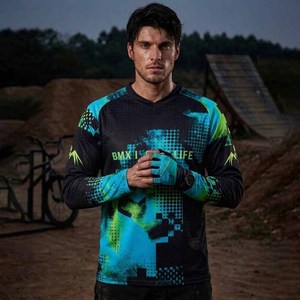 Vêtements de VTT à manches longues en gros, maillot de descente personnalisé, maillot de cyclisme pour hommes, maillot de motocross - Product Image 5