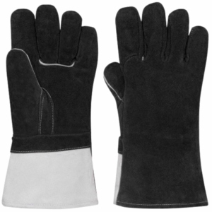 Heavy-Duty XL Construction <b>Gloves</b> Reinforced Cowhide Split Leather Anti-Vibration Abrasion Heat Resistant TPR Cotton Safety Cuff - Product Image 6