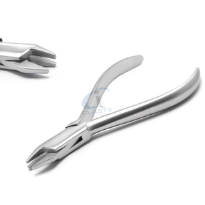 Pince adhésive en acier inoxydable pour usage dentaire avec poignée ergonomique, instrument médical durable et réutilisable - Product Image 1