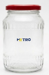 Premium 250 ML Fluted Glass <b>Jar</b> Food Safe Airtight Lid Honey <b>Jam</b> Spice Storage Container <b>for</b> Home Kitchen Use - Product Image 1