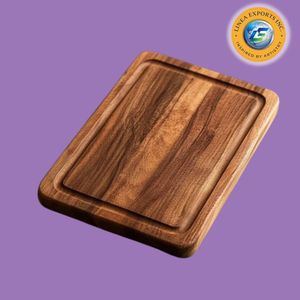 Premium Acacia Wood Cutting Board with Deep Juice Groove for Meat & Poultry - Product Image 1