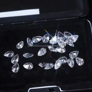 Wholesale Fine Jewelry Lab Grown VS-Si Loose Diamonds Brilliant Pear Cut 0.12ct-0.14ct GIA Certified HPHT/CVD Lab Loose Diamonds - Product Image 4