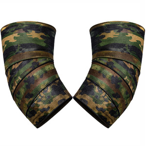 Manchon de compression élastique camouflage pour le coude – Protection et soutien pour la gym, le fitness, la musculation et l'entraînement - Product Image 1