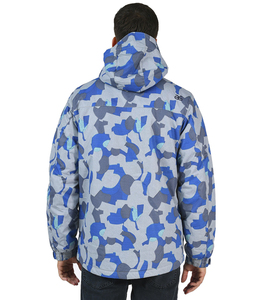 Men's Camouflage Hooded Bomber <b>Jacket</b> <b>Fleece</b> <b>Lined</b> Polyester/Cotton Waterproof Windproof Breathable Winter Outdoor - Product Image 4