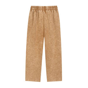 กางเกงจ็อกเกอร์ทรงโอเวอร์ไซส์ สไตล์สตรีทแฟชั่นใหม่ ยูนิเซ็กส์ ผ้าคอตตอนหนา 420GSM ซักย้อมสีแบบแอซิดวอช สำหรับผู้ชาย สไตล์ลำลองแบบนักศึกษา - Product Image 2