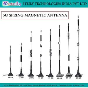 Antena Magnética de Resorte GSM de Baja Pérdida y Fácil Montaje de 7dBi con Cable RG174 (L-3Mtr) + Conector SMA Macho ETEILY Hecho en India - Product Image 5