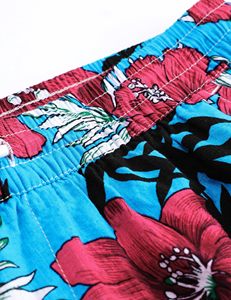 Shorts colorés pour hommes, imprimé brossé, taille élastique avec cordon de serrage, pour la plage, l'été, les vacances, décontracté, léger, blanc, haut de gamme, pour la natation et la plage - Product Image 3