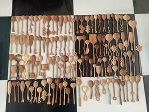 Juego de Cucharas de Madera para Servir, Diseño Minimalista, Mango Largo, Duraderas, Ecológicas, Material Natural, Utensilios de Cocina - Product Image 4