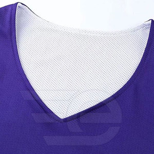 Uniforme de basket-ball de qualité supérieure, couleur unie, à bas prix, nouveau style, design personnalisé - Product Image 6