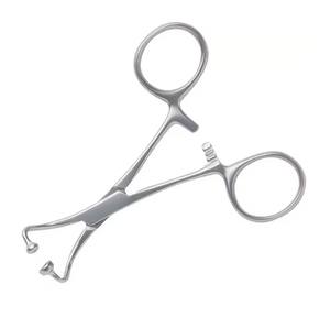 Pince à serviette chirurgicale Backhaus avec articulation à boule et à rotule, 14 cm, en acier inoxydable, à vendre - Product Image 1