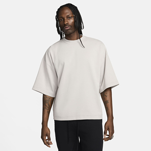 Custom Plus Size Front Logo Heavyweight Fleece T-Shirt Casual Oversized Thick 100% Cotton Crew <b>Neck</b> Men's Tee - Product Image 1