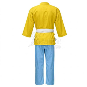 Nouvelle conception, uniforme de karaté haute performance 100% coton avec logo frontal pour hommes, adapté à tous les niveaux de pratique des arts martiaux - Product Image 2