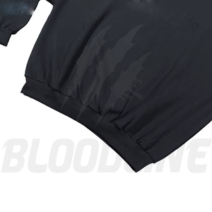 Sudadera con Capucha Negra Unisex Bloodline, Corte Regular, Manga Larga, Color Sólido, Casual, Transpirable, 100% Algodón, Antiarrugas, de Secado Rápido - Product Image 6