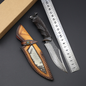 Couteau à lame fixe en acier Damas fait main, qualité industrielle, pointe tombante, personnalisable ODM/OEM, nouvelle arrivée, vente en gros de haute qualité - Product Image 5